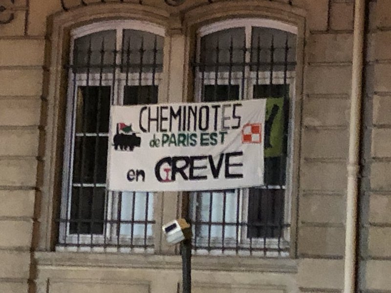 Soutien aux cheminots de Paris Est !