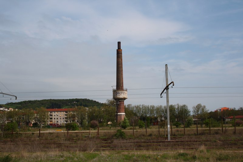 Vieille cheminée de la gare de Givors