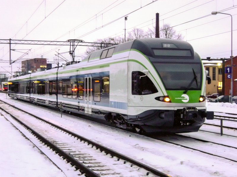 Un train suisse en Finlande