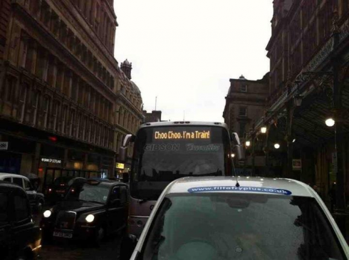 Choo choo I'm a train!